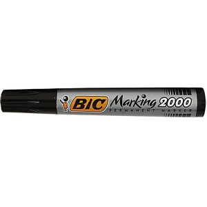Marker permanent varf potund 2000, negru- BIC